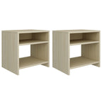 vidaXL Nachttische 2 Stk. Sonoma Eiche 40x30x40 cm Holzwerkstoff