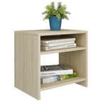 vidaXL Nachttische 2 Stk. Sonoma Eiche 40x30x40 cm Holzwerkstoff
