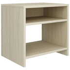 vidaXL Nachttische 2 Stk. Sonoma Eiche 40x30x40 cm Holzwerkstoff
