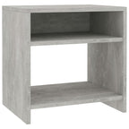 vidaXL Nachttisch Betongrau 40x30x40 cm Holzwerkstoff