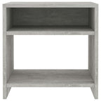 vidaXL Nachttisch Betongrau 40x30x40 cm Holzwerkstoff