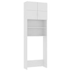 vidaXL Waschmaschinenschrank Weiß 64x25,5x190 cm Holzwerkstoff