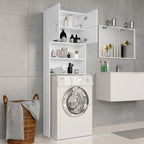 vidaXL Waschmaschinenschrank Weiß 64x25,5x190 cm Holzwerkstoff