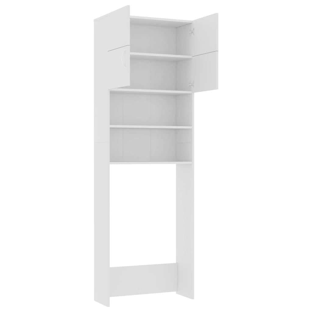 vidaXL Waschmaschinenschrank Weiß 64x25,5x190 cm Holzwerkstoff