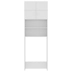 vidaXL Waschmaschinenschrank Weiß 64x25,5x190 cm Holzwerkstoff