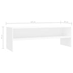 vidaXL TV-Schrank Weiß 120x40x40 cm Holzwerkstoff