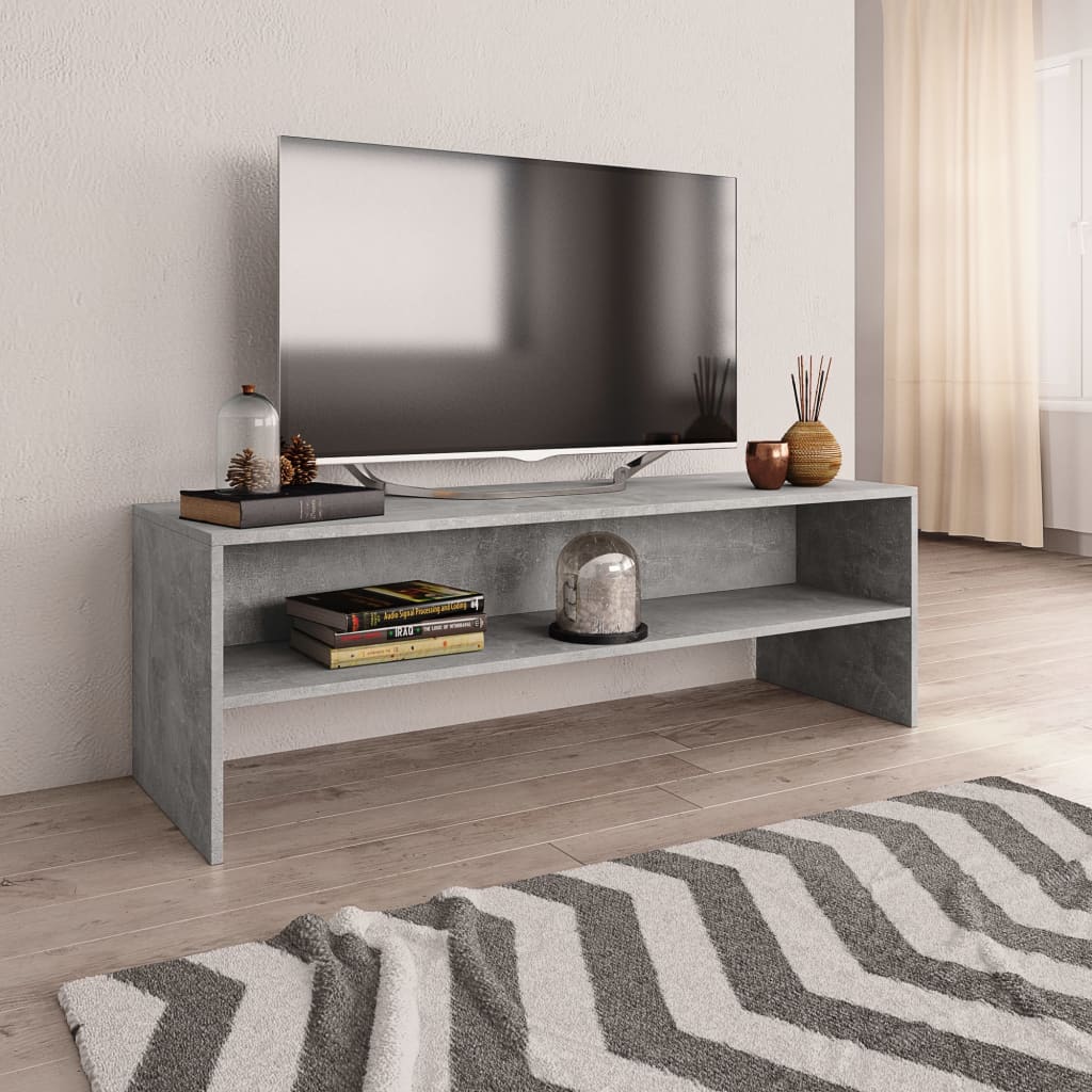 vidaXL TV-Schrank Betongrau 120x40x40 cm Holzwerkstoff