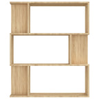 vidaXL Bücherregal/Raumteiler Sonoma-Eiche 80x24x96 cm Holzwerkstoff