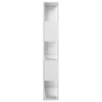 vidaXL Bücherregal/Raumteiler Hochglanz-Weiß 80x24x159 cm