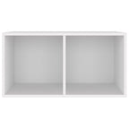 vidaXL Schallplatten-Aufbewahrungsbox Weiß 71x34x36 cm Holzwerkstoff