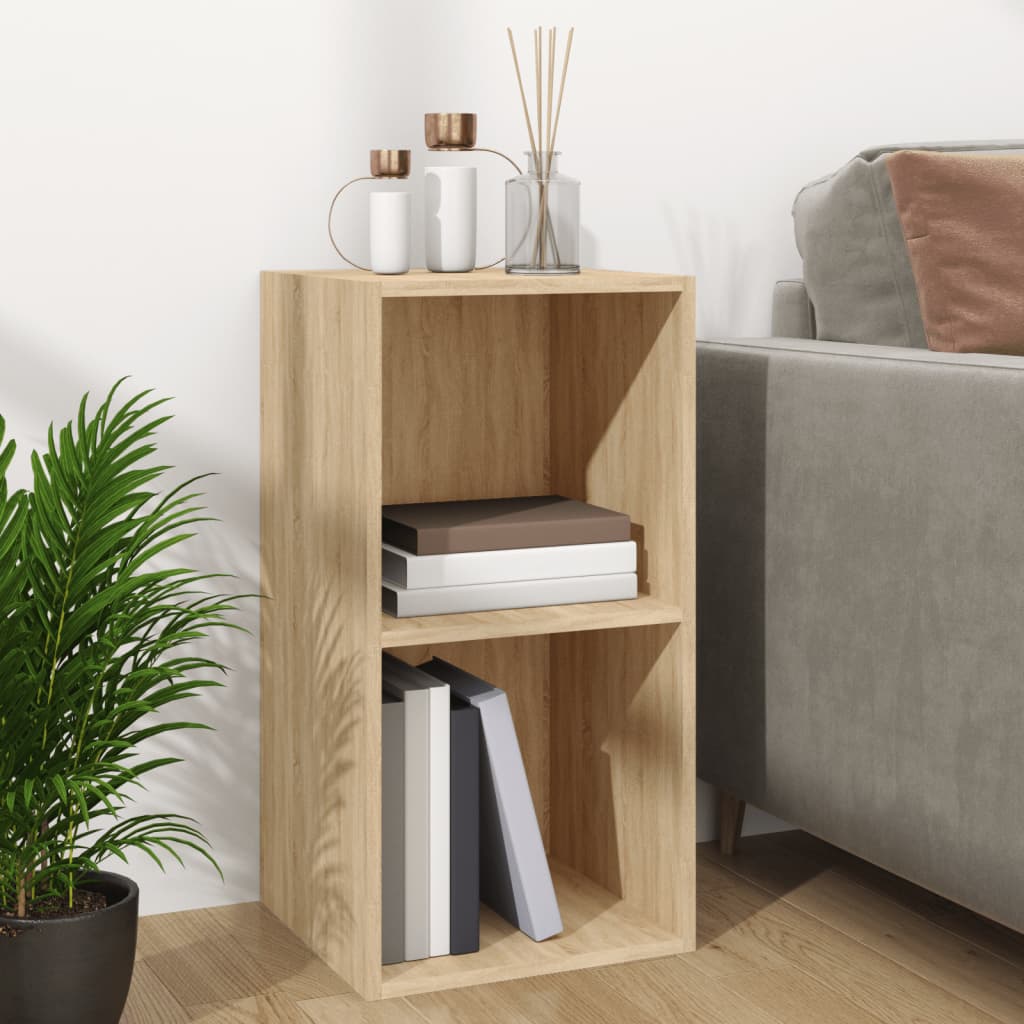 vidaXL Schallplatten-Aufbewahrungsbox Sonoma Eiche 71x34x36 cm