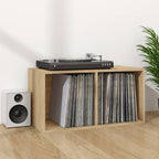 vidaXL Schallplatten-Aufbewahrungsbox Sonoma Eiche 71x34x36 cm