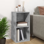 vidaXL Schallplatten-Aufbewahrungsbox Betongrau 71x34x36 cm