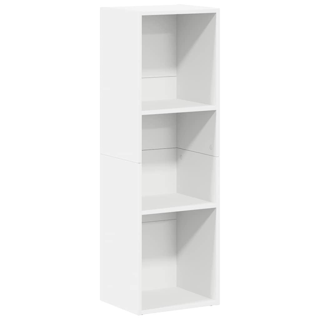 vidaXL Bücherregal/TV-Schrank Weiß 36x30x114 cm Holzwerkstoff