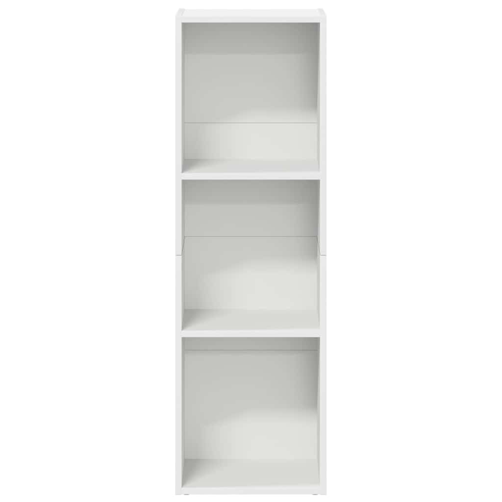 vidaXL Bücherregal/TV-Schrank Weiß 36x30x114 cm Holzwerkstoff