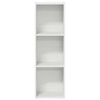 vidaXL Bücherregal/TV-Schrank Weiß 36x30x114 cm Holzwerkstoff