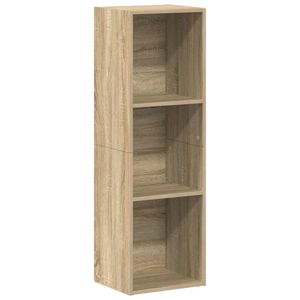 vidaXL Bücherregal/TV-Schrank Sonoma Eiche 36x30x114 cm Holzwerkstoff