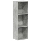 vidaXL Bücherregal/TV-Schrank Betongrau 36x30x114 cm Holzwerkstoff