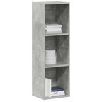 vidaXL Bücherregal/TV-Schrank Betongrau 36x30x114 cm Holzwerkstoff