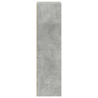 vidaXL Bücherregal/TV-Schrank Betongrau 36x30x114 cm Holzwerkstoff