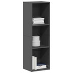 vidaXL Bücherregal/TV-Schrank Hochglanz-Grau 36x30x114cm Holzwerkstoff