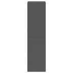 vidaXL Bücherregal/TV-Schrank Hochglanz-Grau 36x30x114cm Holzwerkstoff