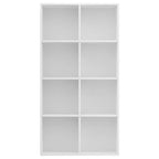 vidaXL Bücherregal/Sideboard Weiß 66×30×130 cm Holzwerkstoff