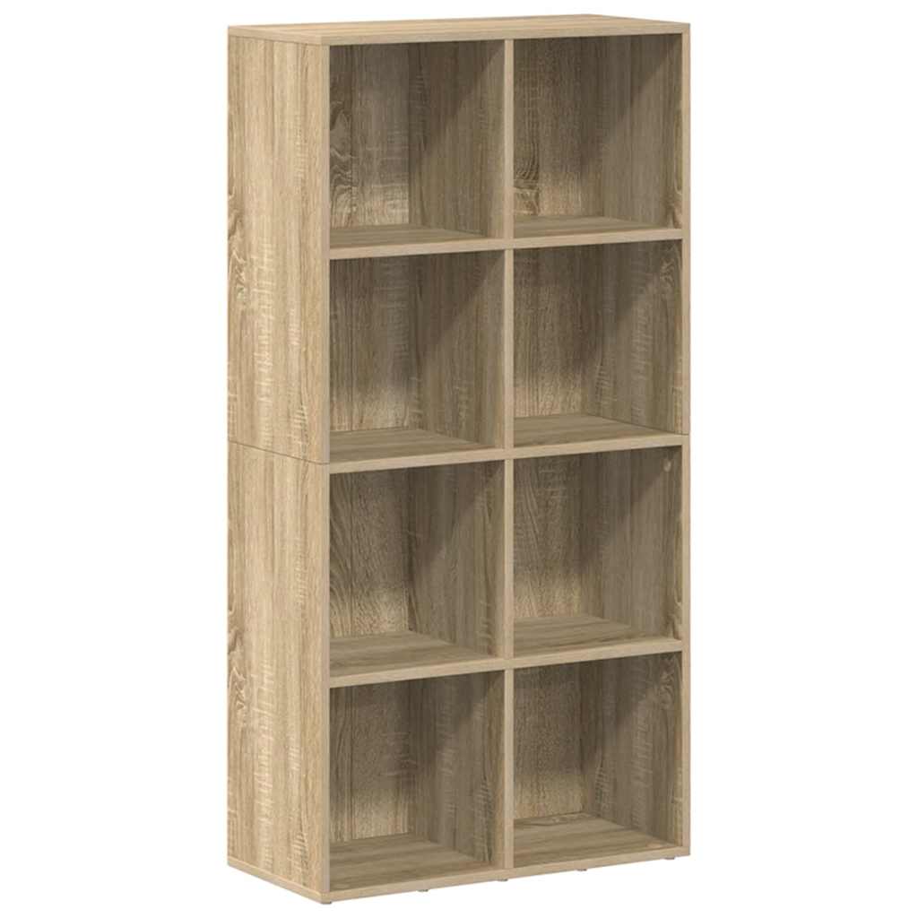 vidaXL Bücherregal/Sideboard Sonoma-Eiche 66×30×130 cm Holzwerkstoff