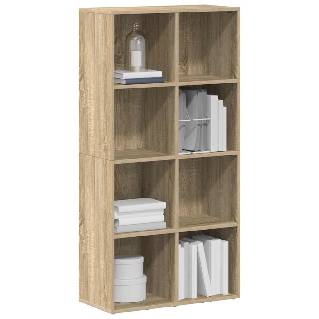 vidaXL Bücherregal/Sideboard Sonoma-Eiche 66×30×130 cm Holzwerkstoff