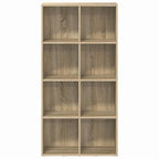vidaXL Bücherregal/Sideboard Sonoma-Eiche 66×30×130 cm Holzwerkstoff