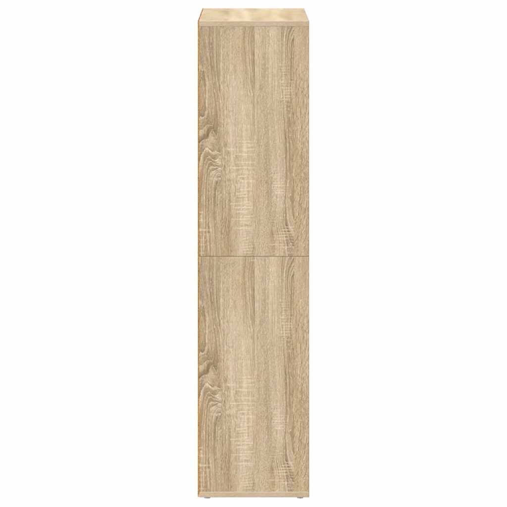 vidaXL Bücherregal/Sideboard Sonoma-Eiche 66×30×130 cm Holzwerkstoff