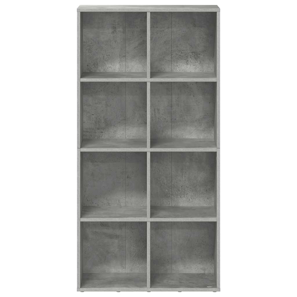 vidaXL Bücherregal/Sideboard Betongrau 66×30×130 cm Holzwerkstoff