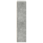 vidaXL Bücherregal/Sideboard Betongrau 66×30×130 cm Holzwerkstoff