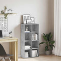 vidaXL Bücherregal/Sideboard Betongrau 66×30×130 cm Holzwerkstoff