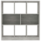 vidaXL Bücherregal Betongrau 97,5x29,5x100 cm Holzwerkstoff