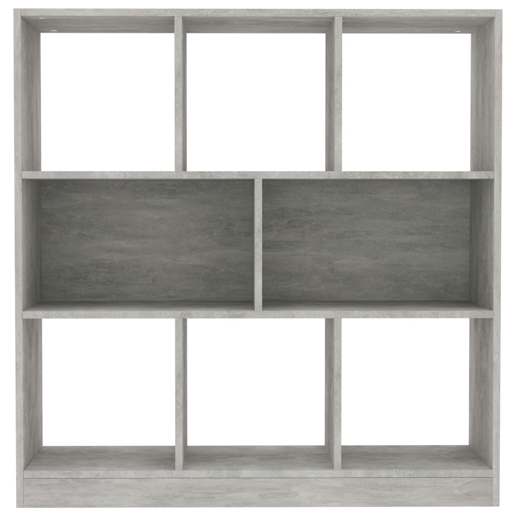 vidaXL Bücherregal Betongrau 97,5x29,5x100 cm Holzwerkstoff