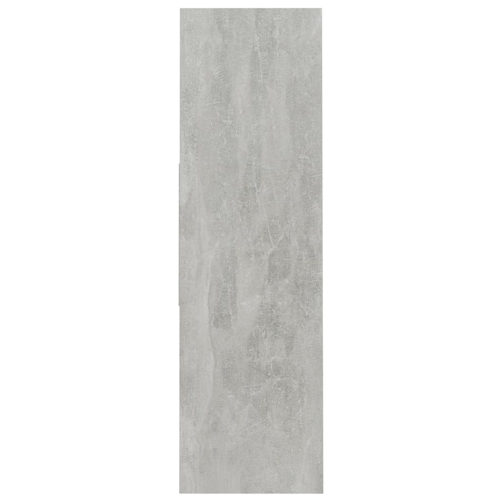 vidaXL Bücherregal Betongrau 97,5x29,5x100 cm Holzwerkstoff