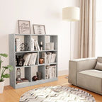 vidaXL Bücherregal Betongrau 97,5x29,5x100 cm Holzwerkstoff