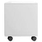 vidaXL TV-Schrank mit Rollen Hochglanz-Weiß 90x35x35 cm Holzwerkstoff