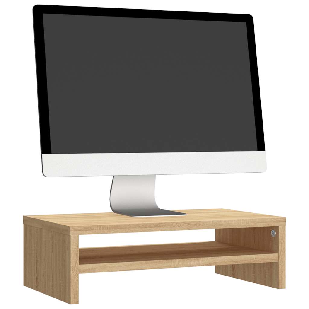 vidaXL Monitorständer Sonoma-Eiche 42x24x13 cm Holzwerkstoff