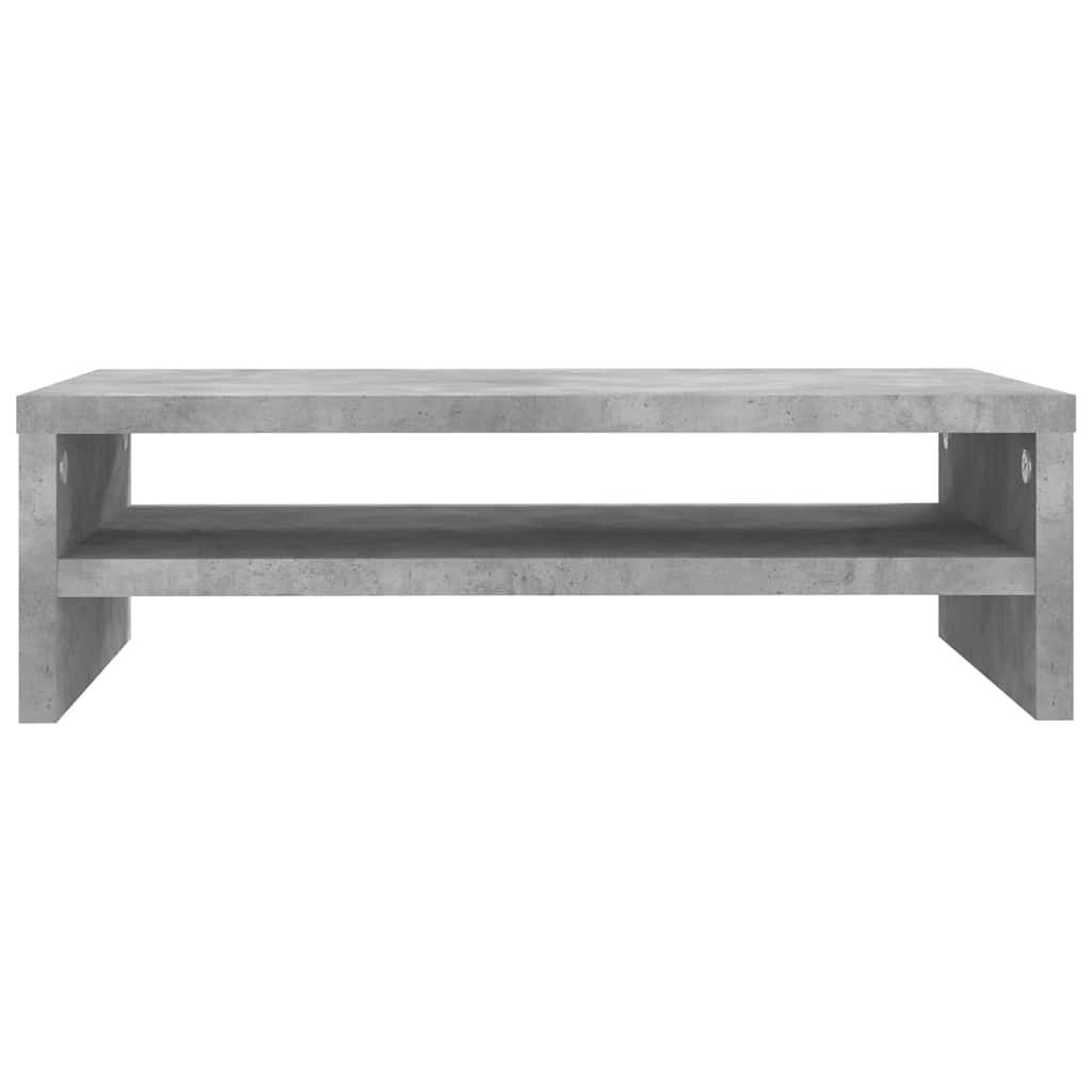 vidaXL Monitorständer Betongrau 42x24x13 cm Holzwerkstoff