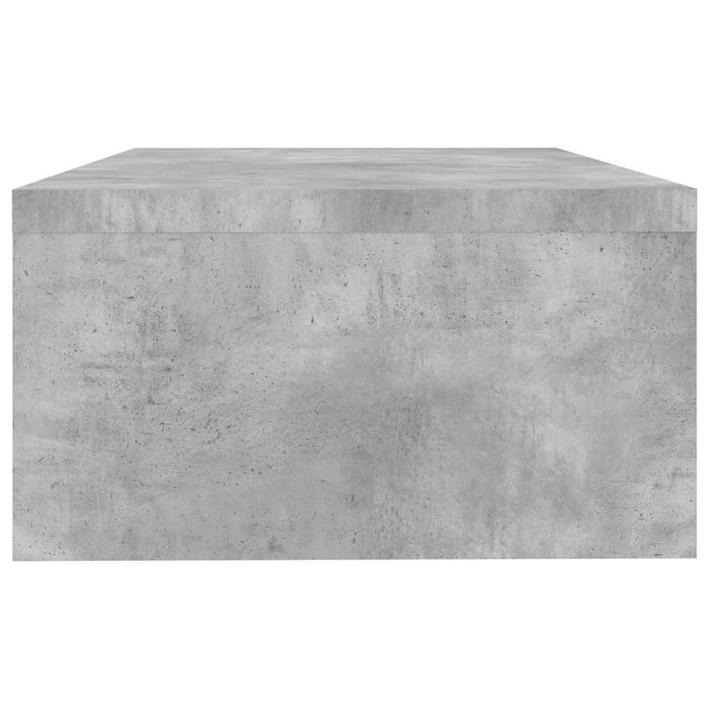 vidaXL Monitorständer Betongrau 42x24x13 cm Holzwerkstoff