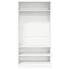 vidaXL Kleiderschrank Weiß 100×50×200 cm Holzwerkstoff
