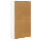 vidaXL Kleiderschrank Hochglanz-Weiß 100x50x200 cm Holzwerkstoff