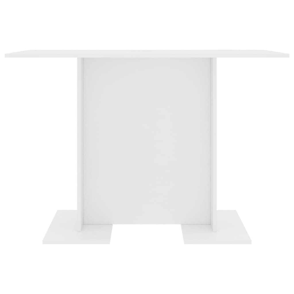 vidaXL Esstisch Weiß 110x60x75 cm Holzwerkstoff