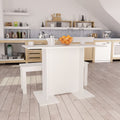 vidaXL Esstisch Weiß 110x60x75 cm Holzwerkstoff