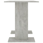 vidaXL Esstisch Betongrau 110x60x75 cm Holzwerkstoff