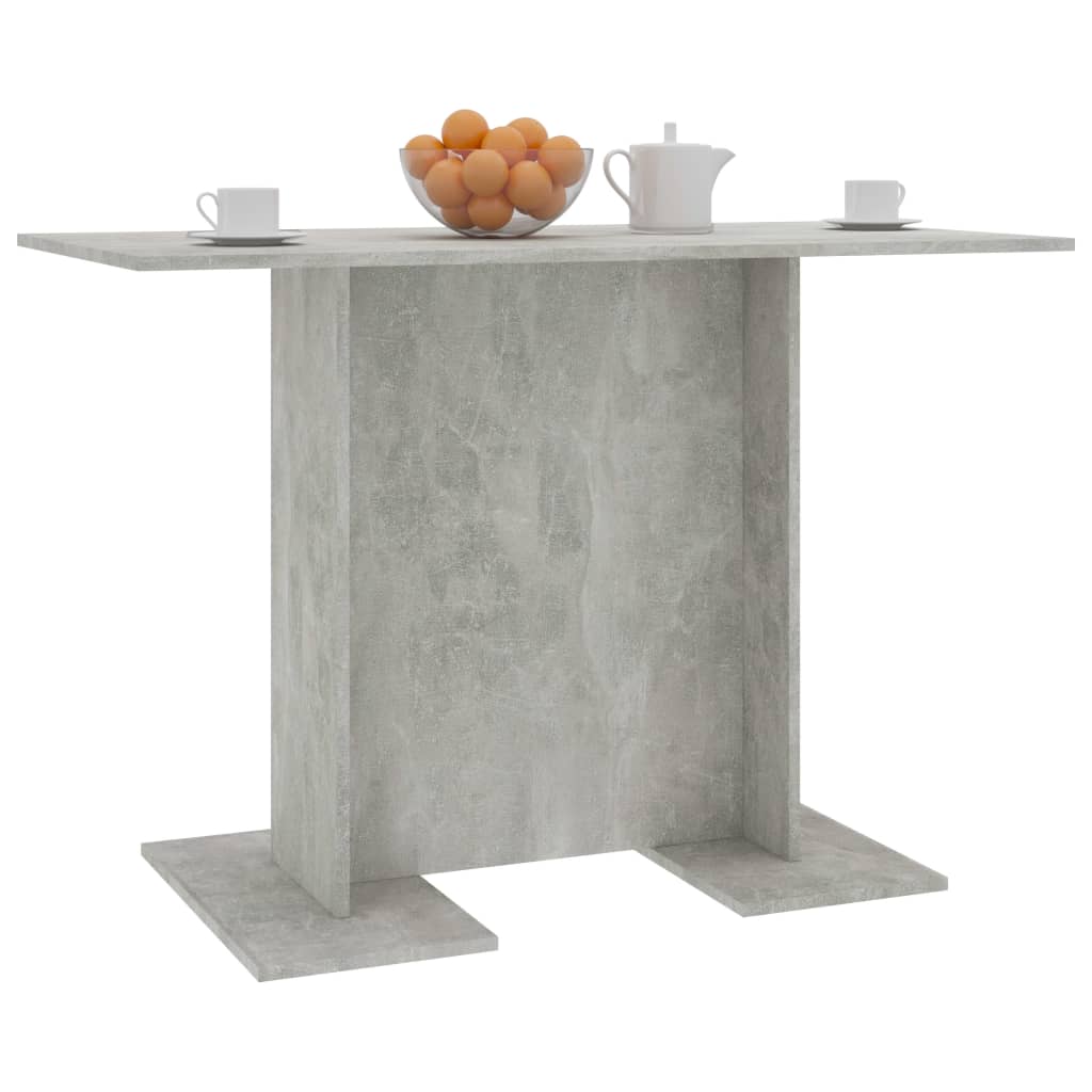 vidaXL Esstisch Betongrau 110x60x75 cm Holzwerkstoff