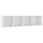 vidaXL Bücherregal/TV-Schrank Weiß 143×30×36 cm