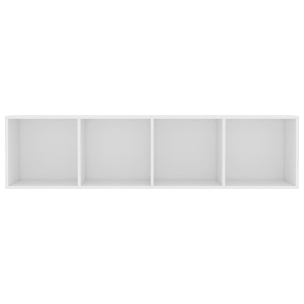 vidaXL Bücherregal/TV-Schrank Weiß 143×30×36 cm